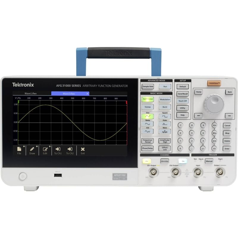 Tektronix - AFG31021 Générateur de fonction 0.000001 Hz - 25 MHz 1 canal Arbitraire, Triangulaire, Impulsion, Bruit, Rectangulaire, Sinusoïdale