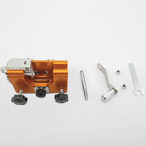 Afilador de cadena manual portátil para afilar motosierras con manivela amarillo (1 bucles)