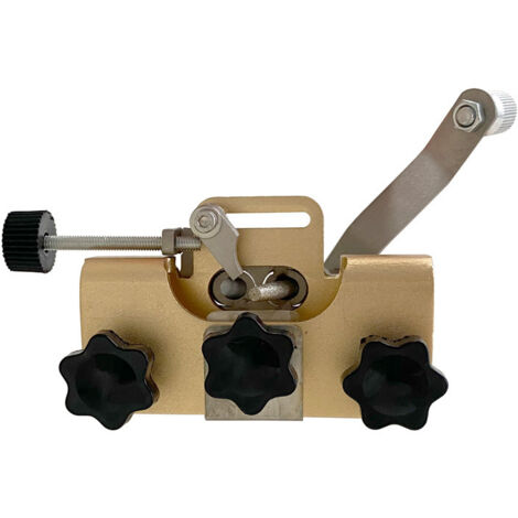 Afilador de cadenas de motosierra portátil, chapado en oro, para madera, 1 pieza