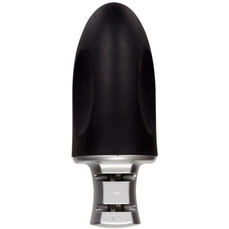 AFILADOR DE CUCHILLOS DE ACERO INOXIDABLE Y PLÁSTICO, negro