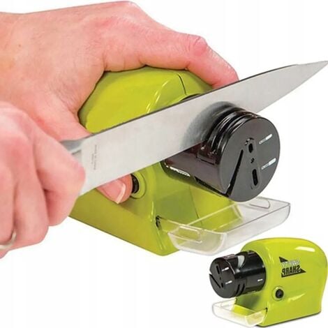 AJOXEL Afilador de Cuchillos, 4 en 1 Afilador Cuchillos Profesional, 4  Etapas Knife Sharpener Afiladores Manuales