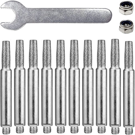Afilador de motosierra de carburo de tungsteno, 3 tamaños diferentes: 4 mm, 5 mm, 6 mm, kit de motosierra con rebabas de alta dureza para motosierras de 8 a 22 pulgadas (5,5 mm, plateado)