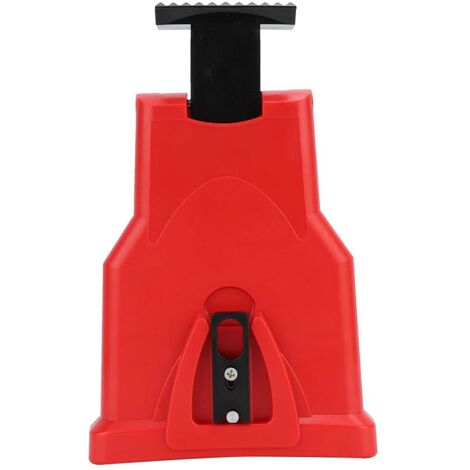Afilador de motosierra para carpintería, resistente a la corrosión, herramienta de afilado de motosierra de alta precisión, práctica para exteriores (rojo)