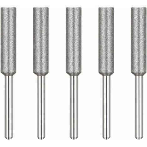Afilador de motosierra ZVD, cabezal de afilado de diamante, piedra de afilar para motosierra, 4 mm, 5 piezas