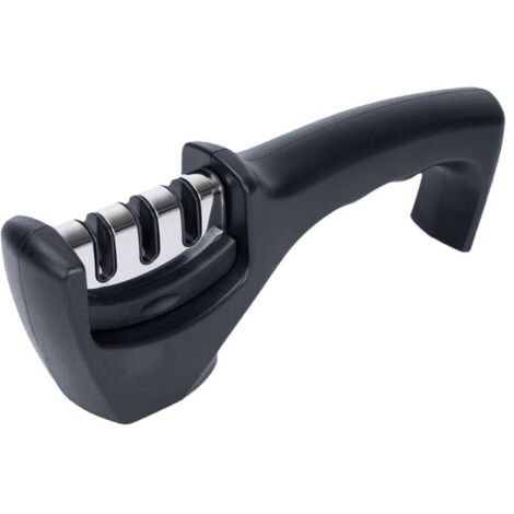 Afilador manual de cuchillos y hojas, 3 niveles para pulir, afilar y reparar cuchillos de cocina, accesorios.