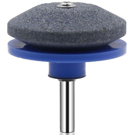 afiladores de cuchillas para cortacésped, piedra de afilar rotativa multipunto universal para cortacésped, accesorio de jardinería