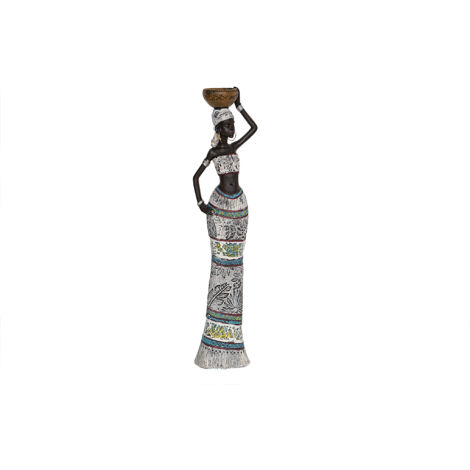 Afrikanische Harzfigur Cantaro 8x6x32cm