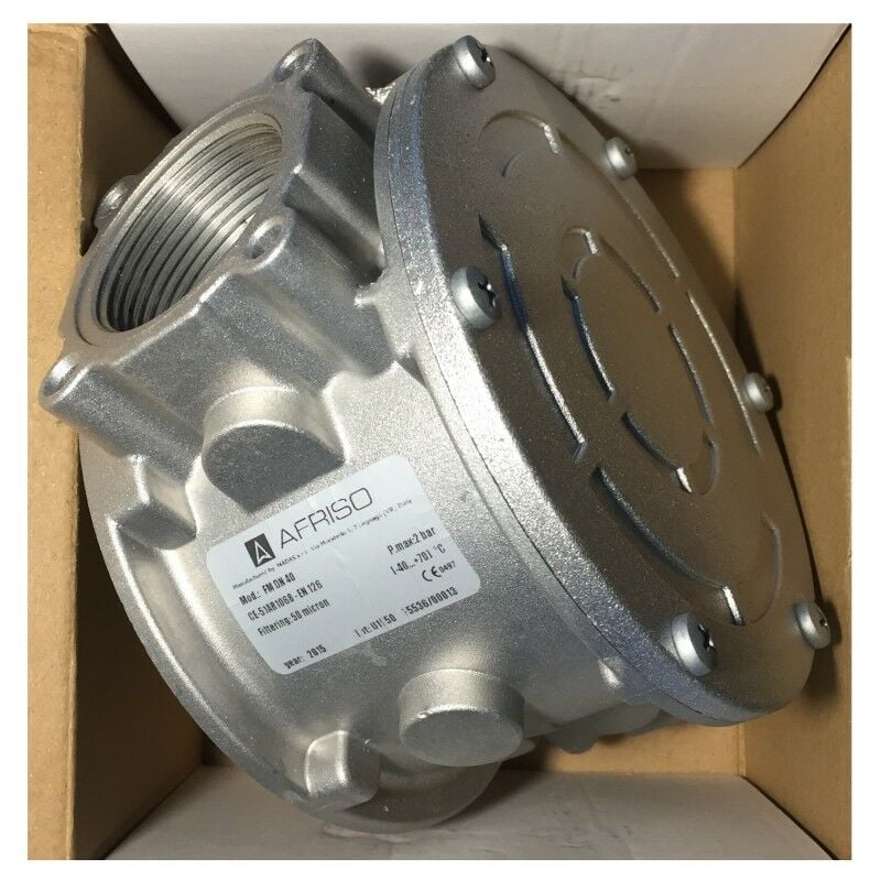 Afriso - 2550005 Filtre à gaz DN40 1'1/2 - P.max 2 bar