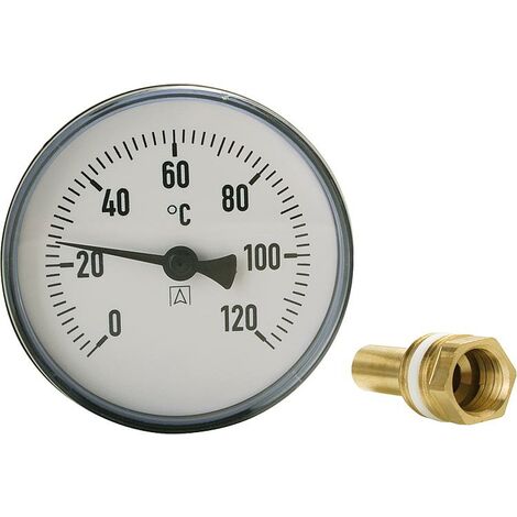 Anlegethermometer Metallausführung Ø 63mm / 0°C bis 60°C (378