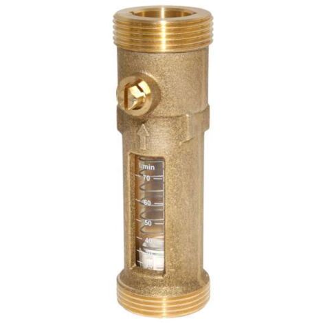 Afriso Durchflussmesser Flowmeter DFM 20-2M 20 bis 70 Liter AG1 1/4" x AG1 1/4" (Eurokonus) 80984