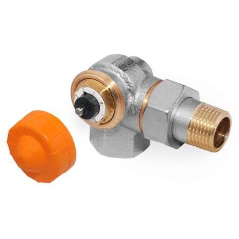 Afriso Dynamisches Thermostat-Ventil Vario-DP Winkel-Eck links 1/2 für Thermost. 30x1,5 167020.100