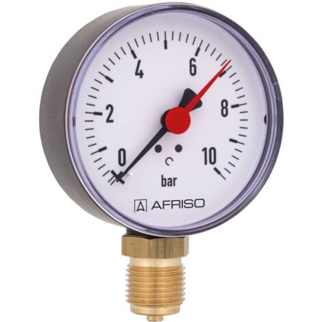 Afriso Manometer 1930 bar de, perpendiculaire 63563 logements diamètre de 80mm, raccordement 1/2 »