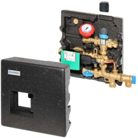 Afriso Warmwasserzirkulationssystem WZS 100 inkl. Brauchwassermischer und Zirkulationspumpe 68405
