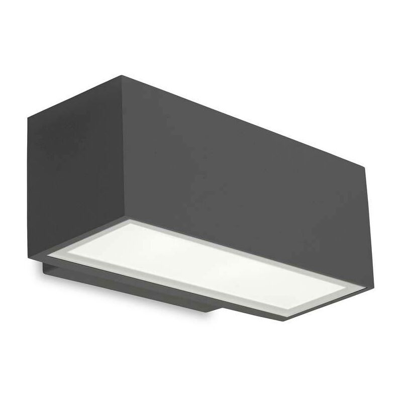 Leds-C4 Afrodita - Outdoor led Up & Down Wall Light Urban Grey 22cm 1955lm 4000K IP65