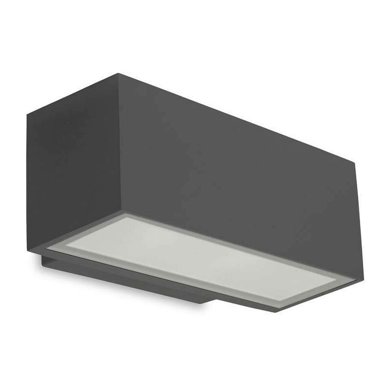 Leds-C4 Afrodita - led Light Outdoor Small Up / Down Wall Washer Light Urban grey IP65