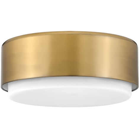 Afwerking: Gelakt messing Materiaal: Staal, opaalglas Hoogte: 12,2 cm Diameter: 30,5 cm Lamptype: E27 Aantal lampen: 2 Inclusief lamp: Nee Dimbaar: Ja - dimbare lampen vereist Gewicht: 3 kg W