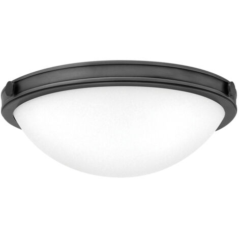 Afwerking: Zwart oxide Materiaal: Staal, glas Hoogte: 12,4 cm Diameter: 34,6 cm Lamptype: E27 Aantal lampen: 2 Inclusief lamp: Nee Dimbaar: Ja - Dimbare lampen vereist Gewicht: 2,5 kg Wattage