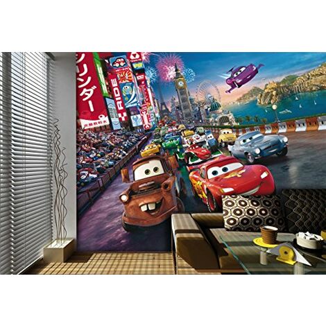 AG Design, Stampa fotografica decorativa da parete, motivo: Disney, Cars, Multicolore (Bunt)
