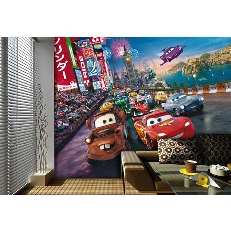 AG Design, Stampa fotografica decorativa da parete, motivo: Disney, Cars, Multicolore (Bunt)