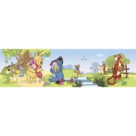 Komar Carta da parati Disney Winnie Pooh con palloncini in vinile,  multicolore, 368 x 0,2 x 254 cm