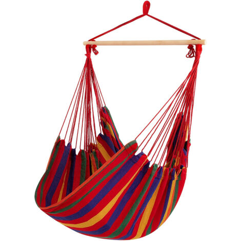 AG233C HAMAC BRÉSILIEN FAUTEUIL SUSPENDU BALANÇOIRE DE JARDIN