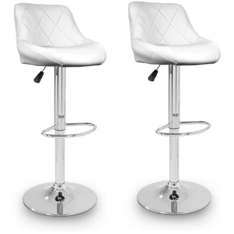 Aga 2x Taburete de bar Blanco