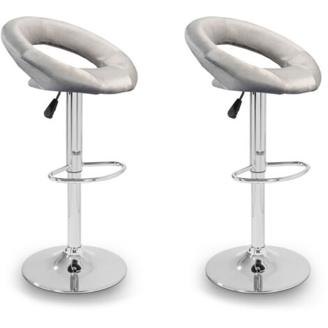 Aga 2x Taburete de Bar MR2043 Gris