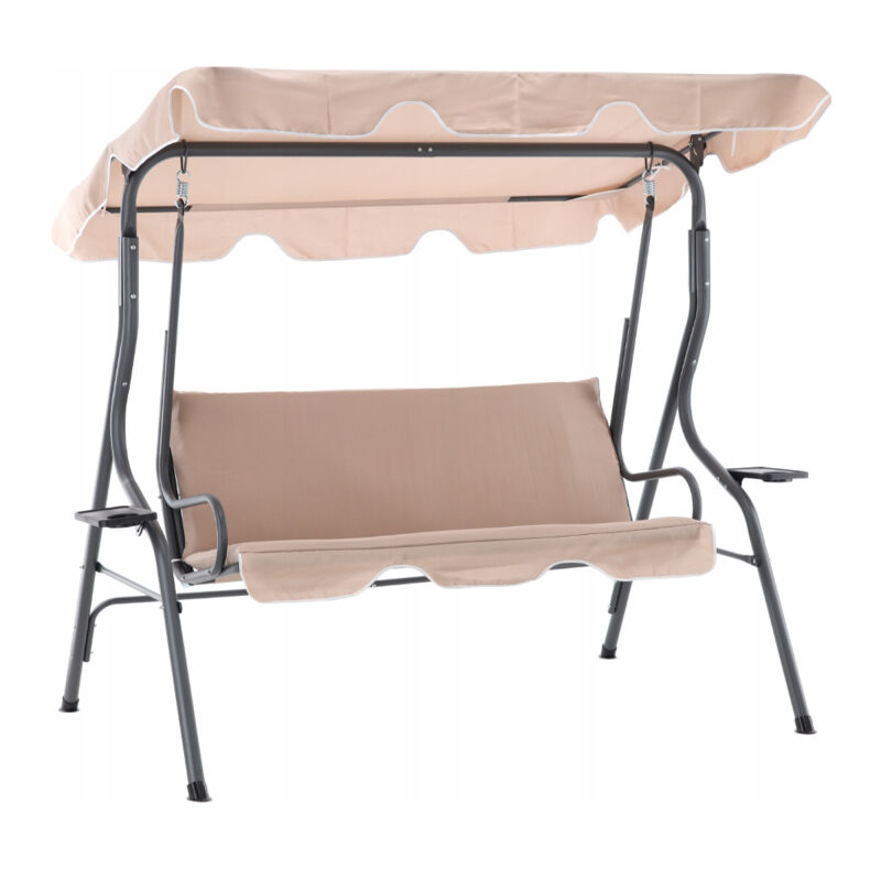 Aga Balancelle de jardin 170x110x153 cm Beige