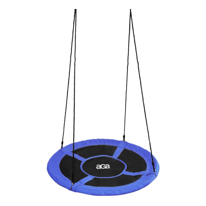 Aga24 - Aga Balancelle suspendue ronde 90 cm Bleu