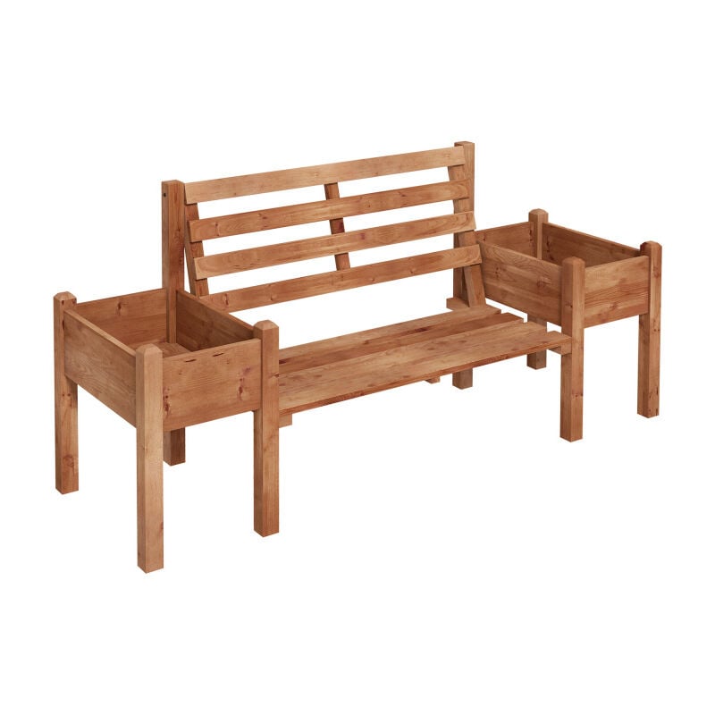 Aga Banc de jardin avec jardinières 184x59x95 cm