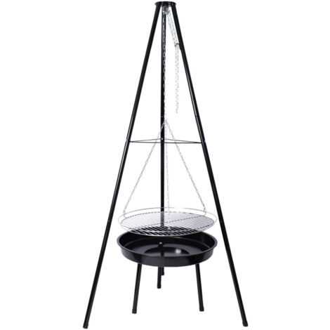 Forest-Grill Kamado Barbecue 22" - 60 Cm - Chariot Avec Roues Inclus Et 2 Plateaux Bois