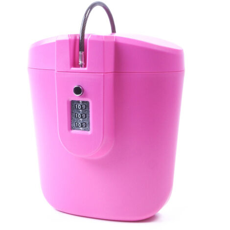Aga Boîte de sécurité portable Rose