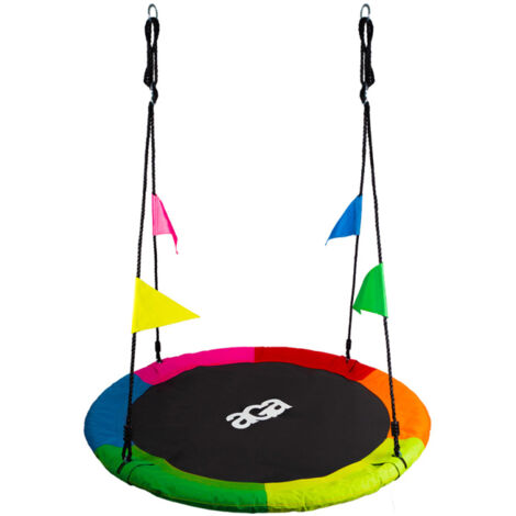 Aga Cercle suspendu à bascule 110 cm Six couleurs avec drapeaux