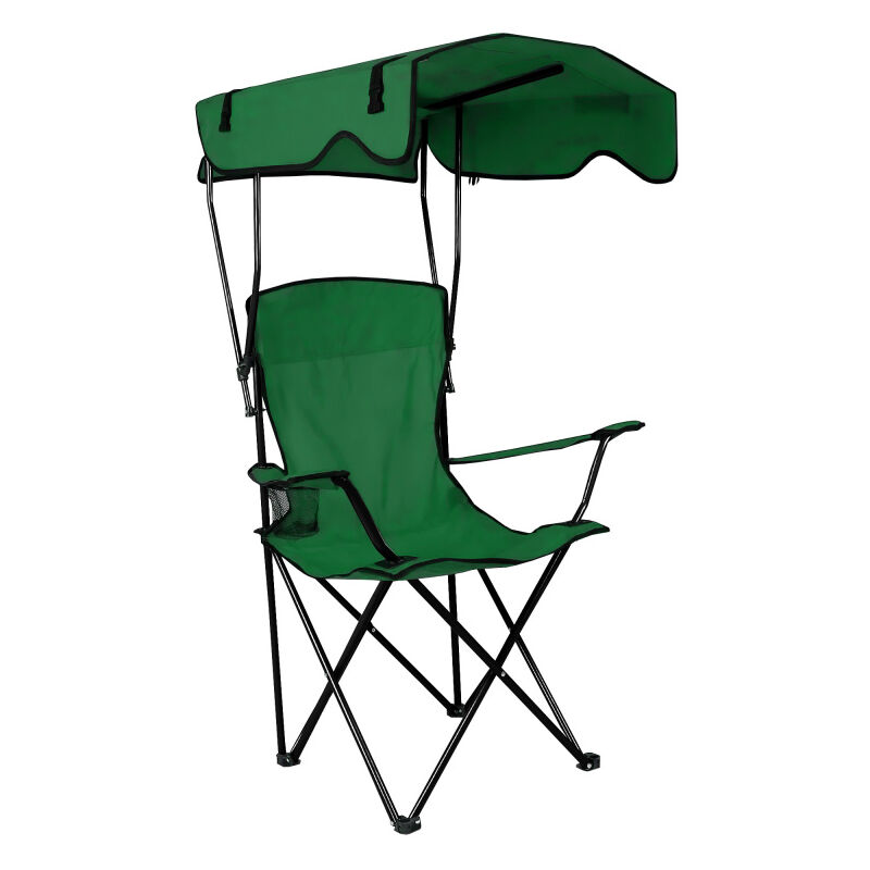 Aga24 - Aga Chaise de pêche avec auvent Vert foncé