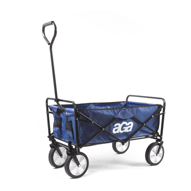 Aga24 - Aga Chariot de transport pliable MR4610 Bleu