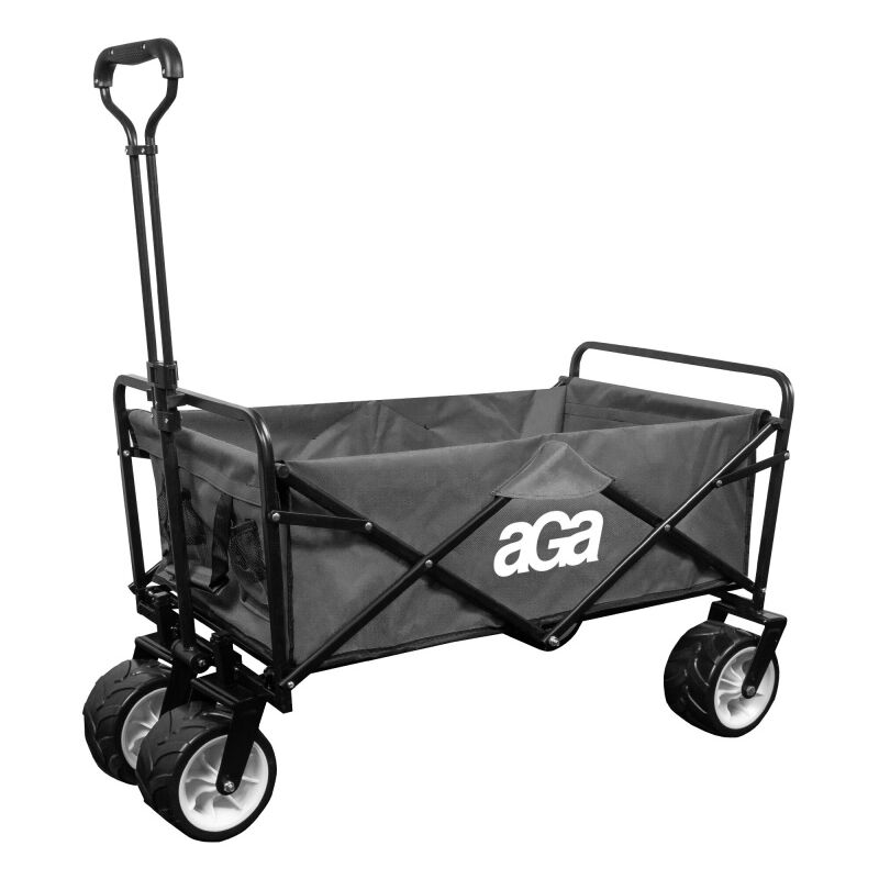 Aga24 - Aga Chariot de transport pliable MR4611 Gris foncé