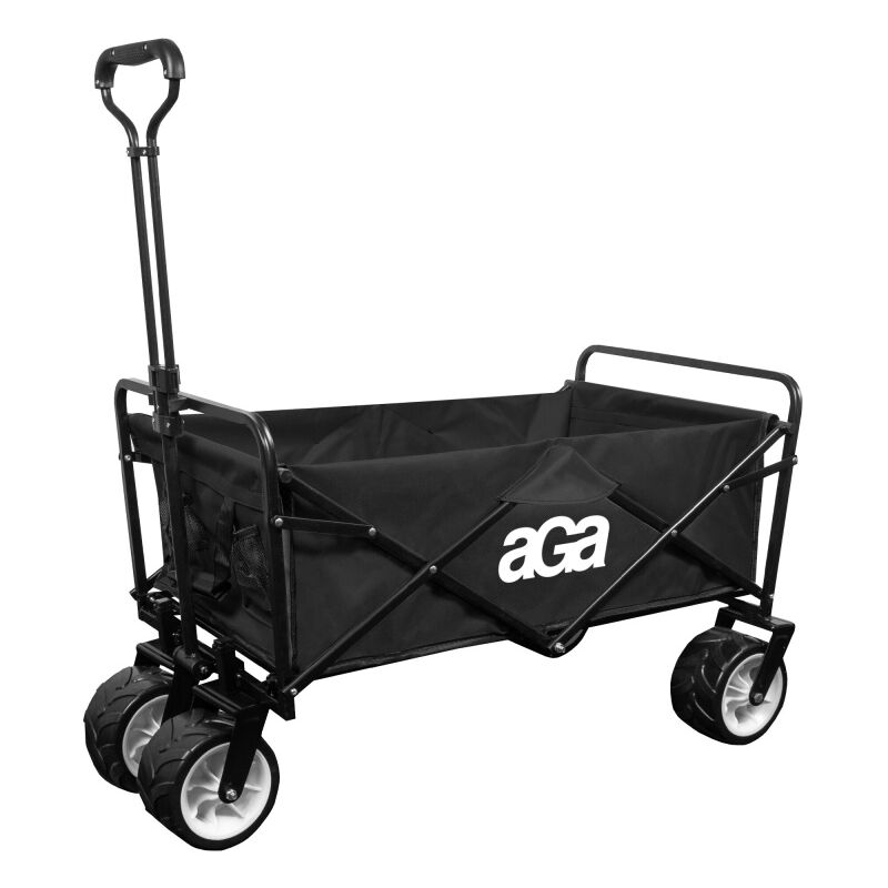 Aga24 - Aga Chariot de transport pliable MR4611-Noir