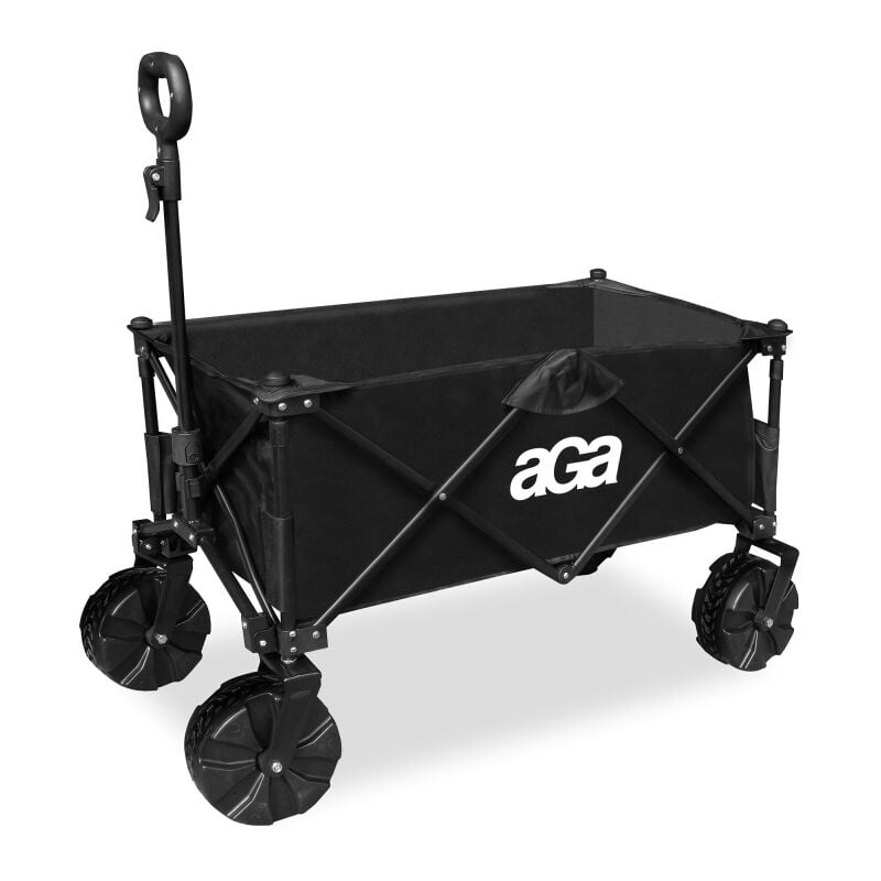 Aga24 - Aga Chariot de transport pliable MR4613 Noir