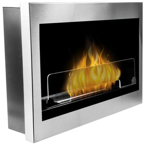 BIGMAT Aga Cheminée Bio Treviso Argenté