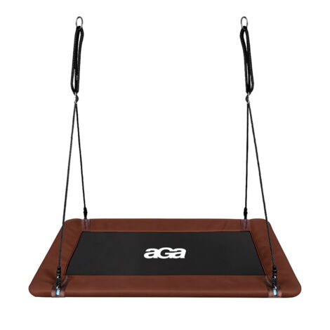 Aga Columpio colgante rectangular 150x79 cm Marrón