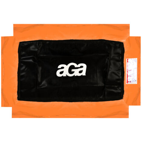 Aga Couvre-ressorts rectangulaire pour les trampolines 122x183 cm Orange, coussin de protection