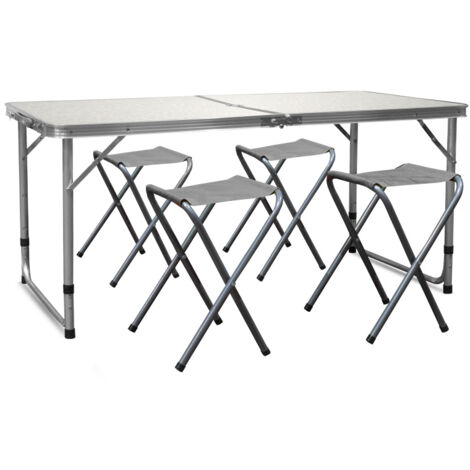 AGA24 Aga Ensemble de camping pliable Blanc
