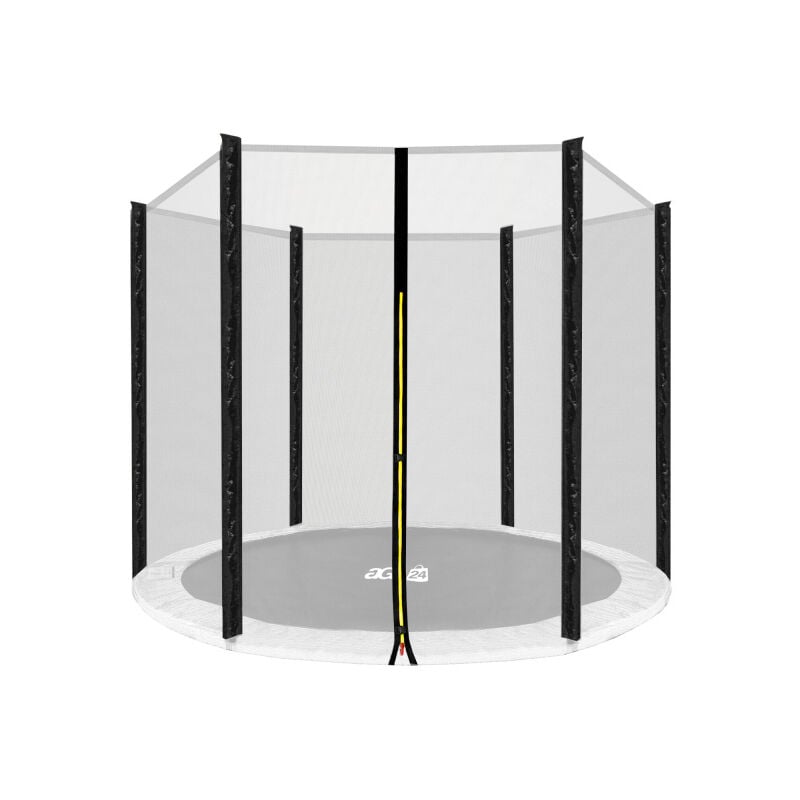 Aga24 - Aga Filet de protection 180 cm pour 6 poteaux Filet noir / Noir