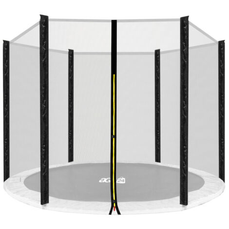 Aga Filet de protection 220 cm pour 6 poteaux Filet noir / Noir