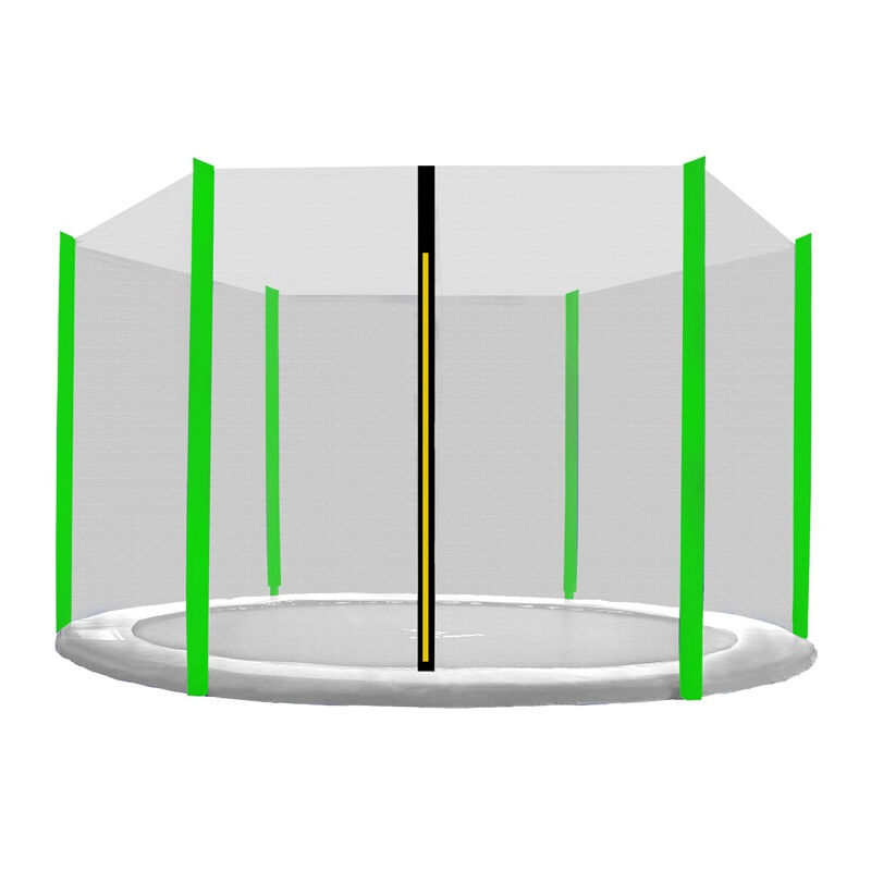 Aga24 - Aga Filet de protection 250 cm pour 6 poteaux Filet noir / Vert clair