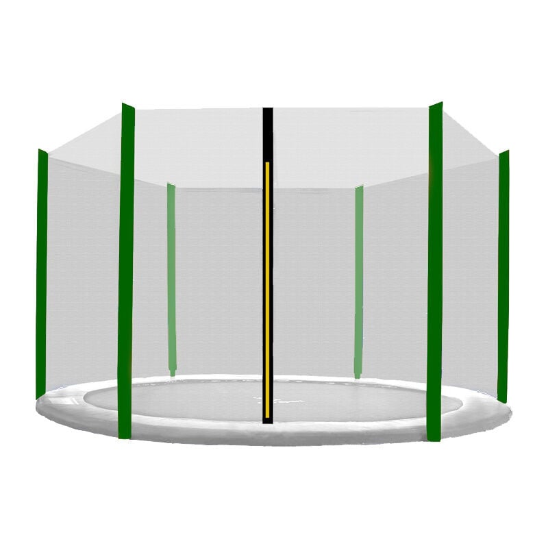 Aga Filet de protection 250 cm pour 6 poteaux Filet noir / Vert foncé