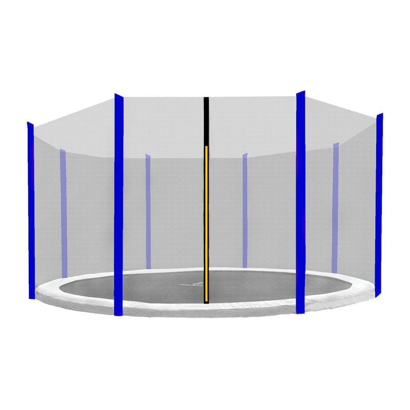 Aga24 - Aga Filet de protection 305 cm pour 8 poteaux Filet noir / Bleu