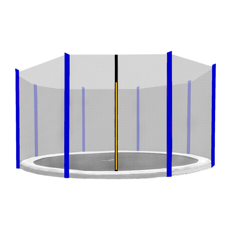 Aga24 - Aga Filet de protection 366 cm pour 8 poteaux Filet noir / Bleu