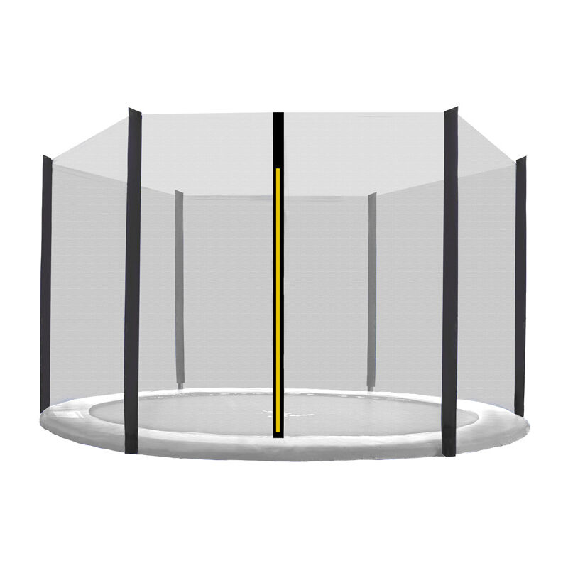 Aga24 - Aga Filet de protection 430 cm pour 6 poteaux Noir / Noir