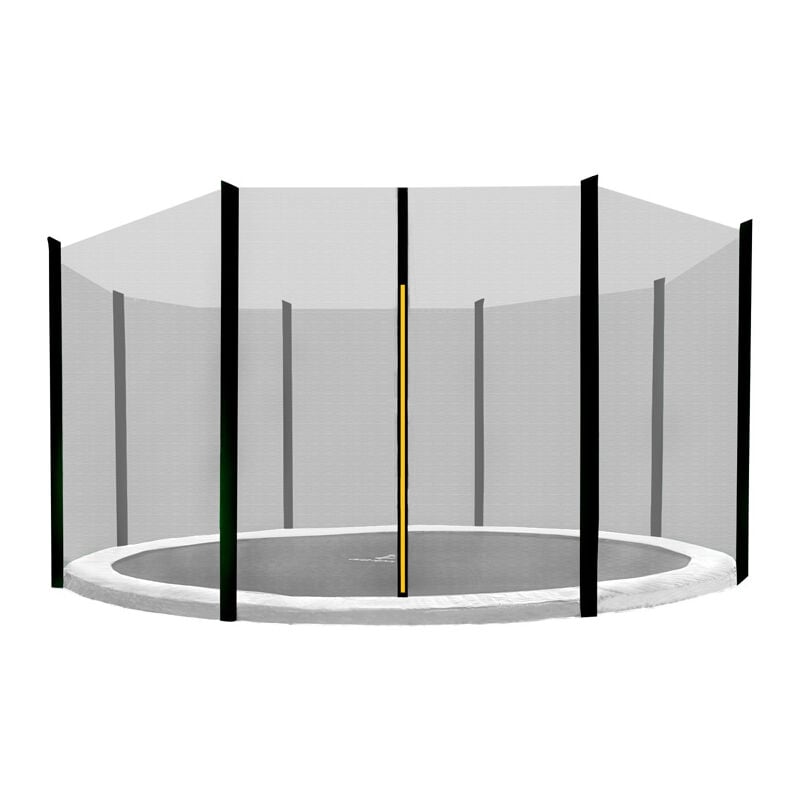 Aga24 - Aga Filet de protection 430 cm pour 8 poteaux Filet noir / Noir